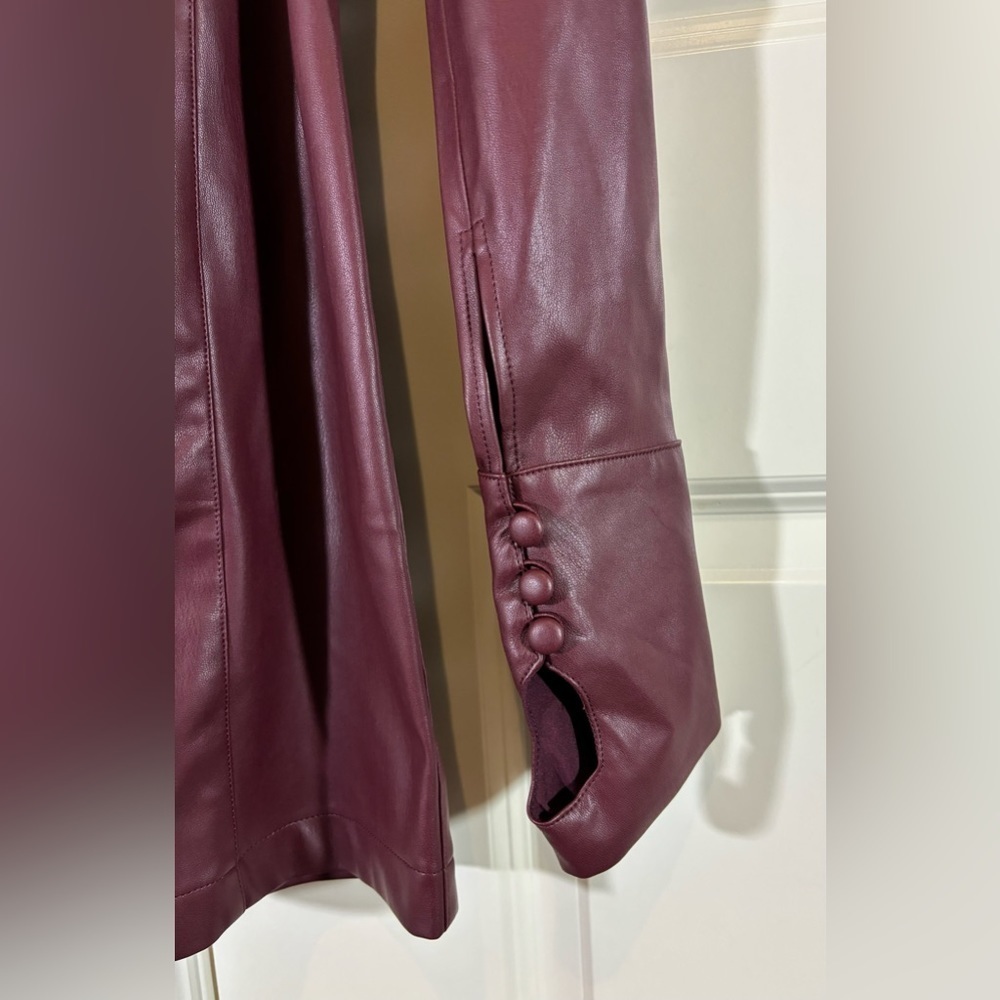 NWOT MVP Faux Leather Dress - Picture 7 of 15